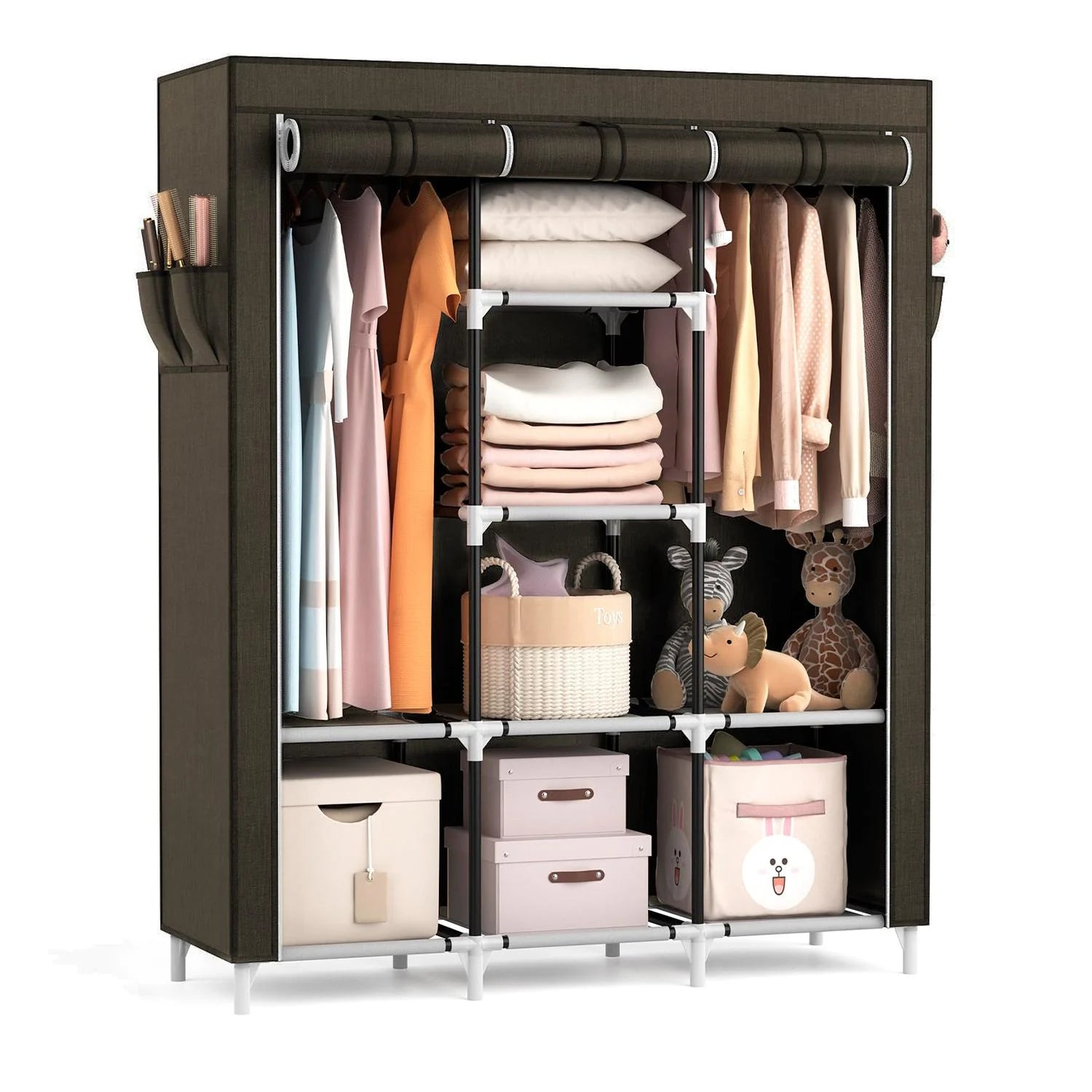 Ropero Plegable 9 Niveles con Gran Capacidad