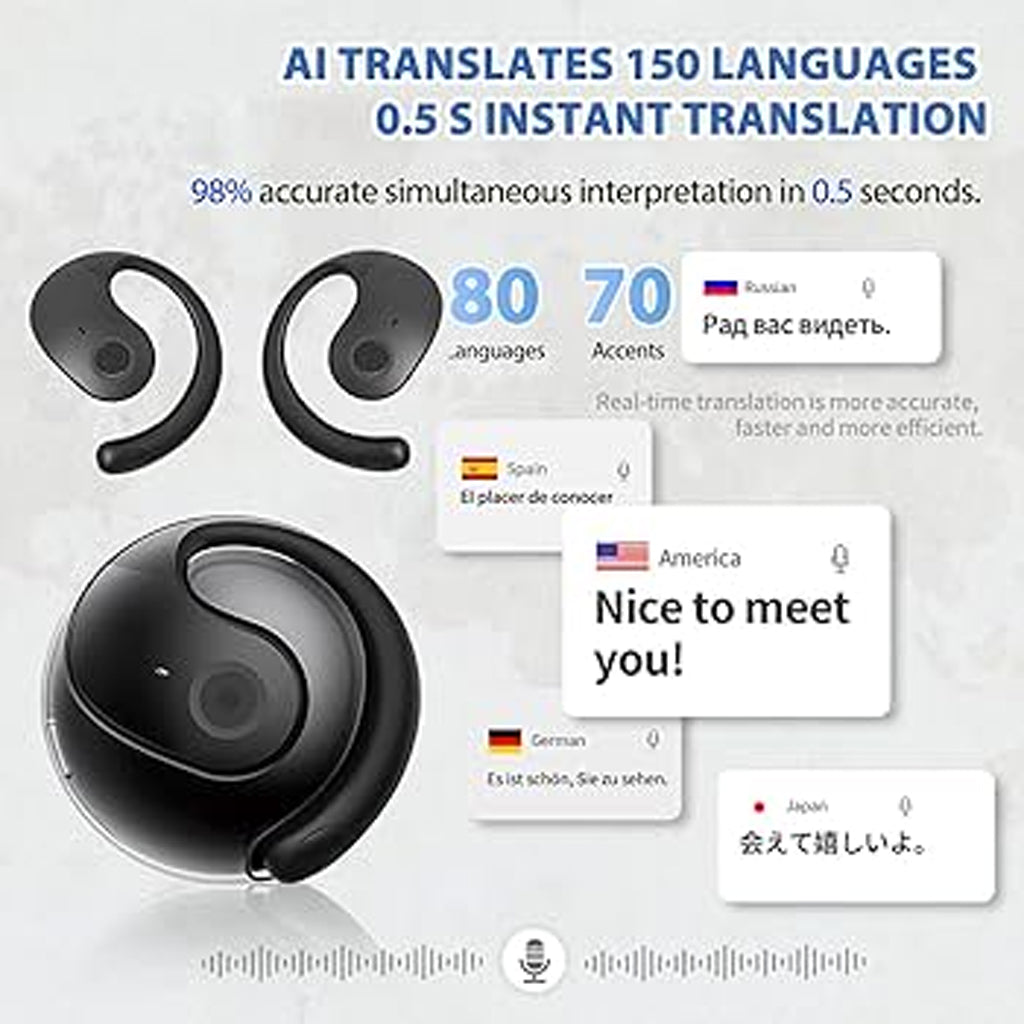 Audifono Traductor con IA + 150 Idiomas