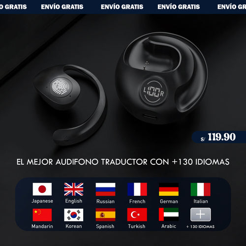 Audífonos Traductores de +130 Idiomas