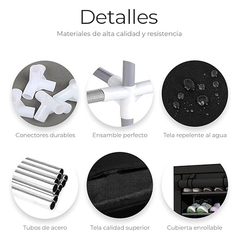 Zapatero Plegable Vertical 9 Niveles